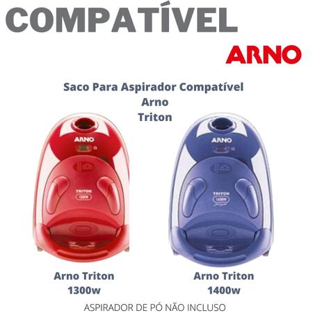 Imagem de Kit 06 Saco Aspirador Arno Triton Refil de Papel Descartável