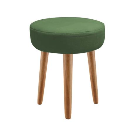 Imagem de Kit 08 Banqueta Alta Julia Industrial 55cm Pé Palito Carvalho Suede Verde - Ahz Móveis