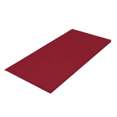 Imagem de Kit 08 Colchonete Slim 95x59cm Solteiro Para Ginástica Academia Escola Suede Vermelho - Ahz Móveis