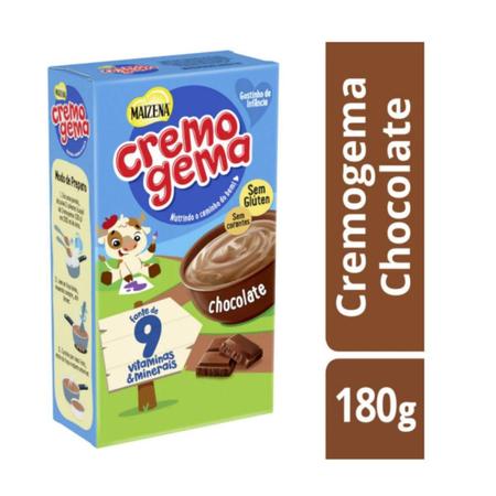 Imagem de Kit 08 Unidades Cremogema Mingau Amido Chocolate 180G