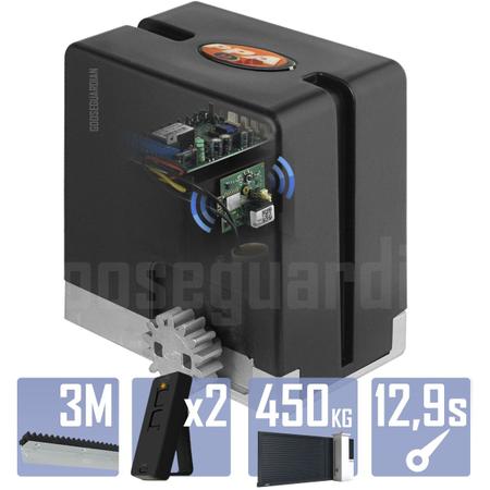 Imagem de Kit 1 Motor PPA 1/4CV Dz Hub Wifi 3m Crem 2 Control Portão 450Kg