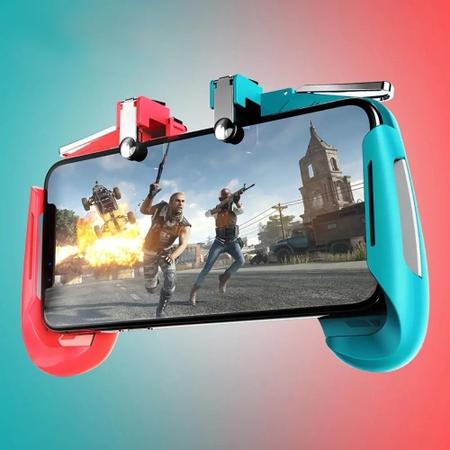 Kit 1 Par Luva Dedo Gamer Case + 1 Gamepad Controle Celular