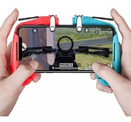 Kit 1 Par Luva Dedo Gamer Case + 1 Gamepad Controle Celular