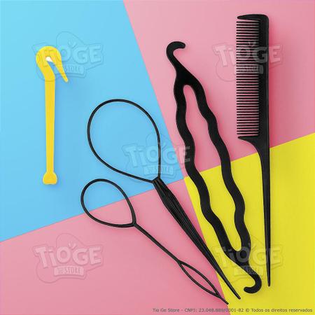 Removedor De Elástico E 160 Itens Para Penteado Infantil