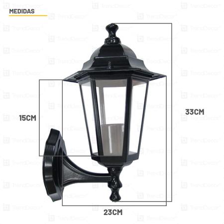 Kit 10 Arandelas Luminária de Parede Taschibra TLF 26 1xE27 Imagem de Kit 10 Arandelas Luminária de Parede Taschibra TLF 26 1xE27