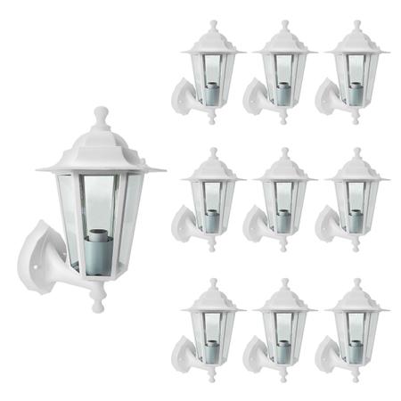Kit 10 Arandelas Luminária de Parede Taschibra TLF 26 1xE27 Imagem de Kit 10 Arandelas Luminária de Parede Taschibra TLF 26 1xE27