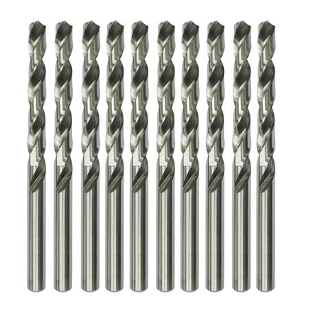 Kit 10 Brocas 5mm Aço Rápido HSS para Metal Profissional - HTOM Imagem de Kit 10 Brocas 5mm Aço Rápido HSS para Metal Profissional