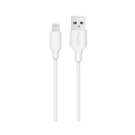 Imagem de Kit 10 Cabos Lightning Kingo Branco 1m 2.1A p/ iPhone SE2020