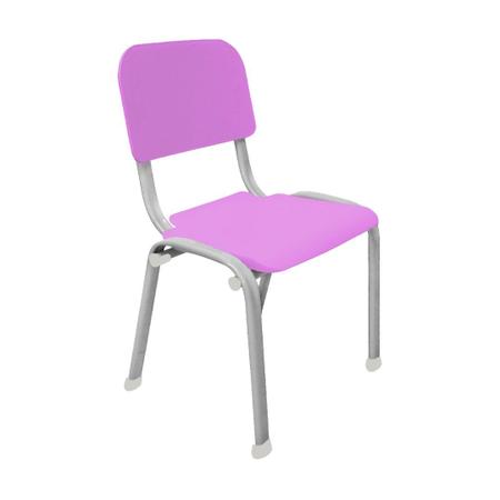 Imagem de Kit 10 Cadeiras Infantil Polipropileno LG flex Reforçada Empilhável WP Kids Coloridas