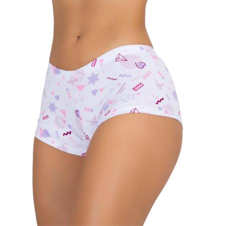 Imagem de Kit 10 Calcinha Boxer short liso Microfibra de Poliéster Atacado Super Conforto Vontade de Lingerie