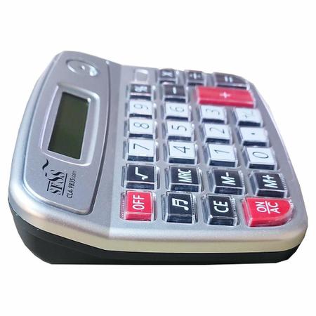 Imagem de Kit 10 Calculadoras De Mesa Comercial Escritório 8 Dígitos