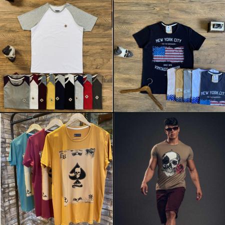 Kit 10 Camisas Camisetas Masculinas Atacado Envio Imediato