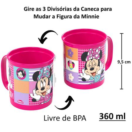 Imagem de Kit 10 Canecas Minnie e Mickey 360ml Copo Festa Infantil Lembrança Sacolinha Surpresa