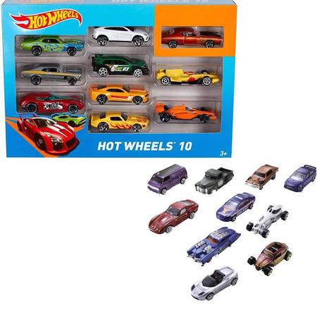 kit 10 Carrinho Hot Wheels Sortidos