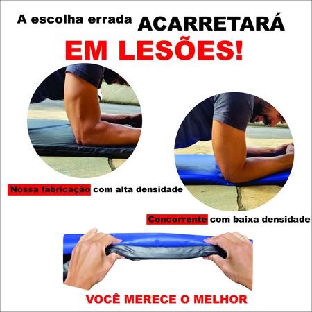 Imagem de KIT 10 Colchonete Academia Alta Densidade Exercícios Ginástica treino tapete pilates yoga colchão malhar treinar yoga pilates abdominal impermeável