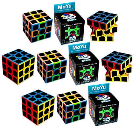 Kit 10 Cubos Mágicos 3x3x3 Moyu Profissional Não Trava