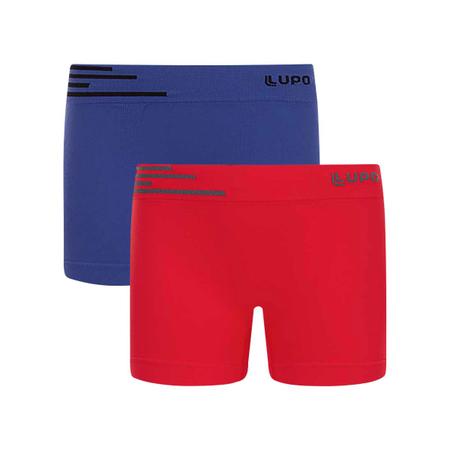 Imagem de Kit 10 Cuecas Box Infantil Masculino Boxer Microfibra Sem Costura Lupo