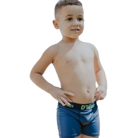 Imagem de Kit 10 Cuecas Boxer Infantil Em Microfibra Lisa Personagens