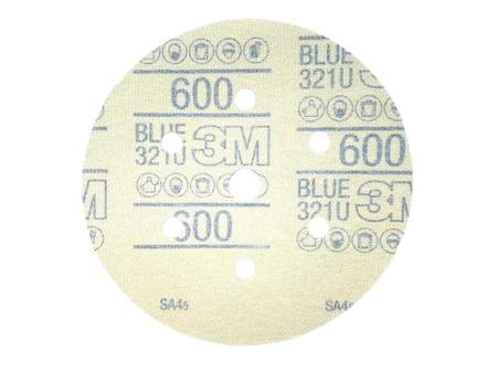 Imagem de Kit 10 Disco Abrasivo 3M Hookit Blue 600 152Mm 7 Furos