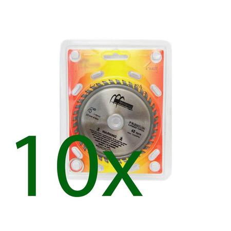 Imagem de Kit 10 disco de serra circular de madeira 105x20mm 12000 rpm