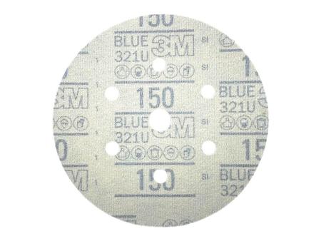 Imagem de Kit 10 Disco Hookit(Tm) 3M(Tm) Blue 150 321U 152Mm 7 Furos
