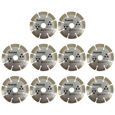 Imagem de Kit 10 Discos Diamantado Corte a Seco 105mm Mármore e Granito D-44351