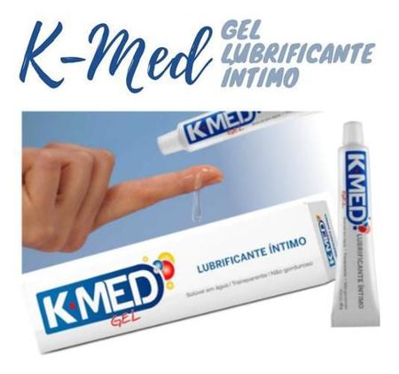 Imagem de Kit 10 Gel Lubrificante Íntimo K-Med Caixa 50G Base Agua