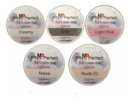 Imagem de Kit 10 Gel Sorvete Nail Perfect Tipo Ice Cream Led Uv