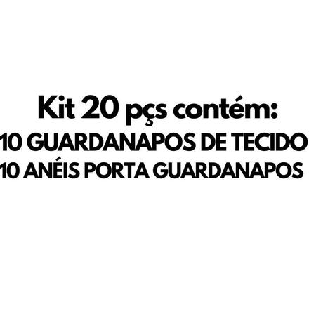 Kit 10 Guardanapos de Tecido Xadrez Verde e 10 Anéis PG Pizza - Criarte  Opções Mesa Posta - Guardanapo de Tecido - Magazine Luiza