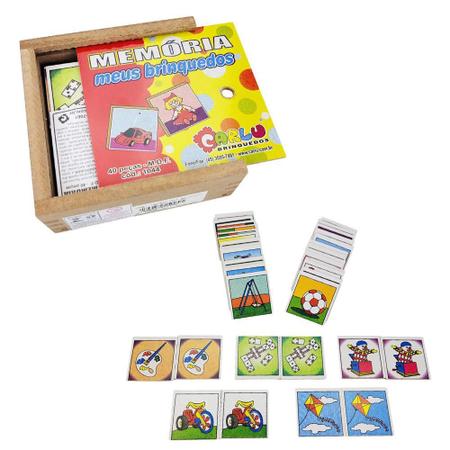 Kit 10 Jogos Da Memória Infantil Educativo De Alfabetização - Carlu - Jogos  de Memória e Conhecimento - Magazine Luiza