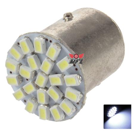 Imagem de Kit 10 lampada 22 led bay15d 2 polo p21/5w 1157 1034 branco 3014 12v