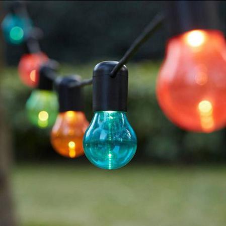Kit 10 L mpadas Decorativas Bolinha BG 35 Verde E 27 7W 220V SDK
