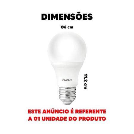 Imagem de Kit 10 Lâmpadas - Lâmpada LED Avant 15W E27 6,5K Branca 25000H 1311 Lumens Bivolt