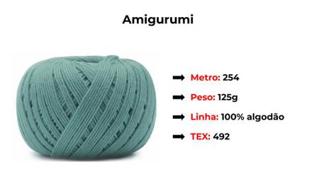 Imagem de Kit 10 linha Amigurumi 254m Circulo cores a sua escolha