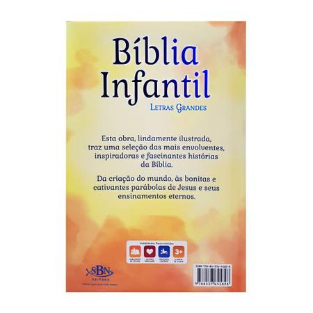 Imagem de Kit 10 Livros  Bíblia Infantil  Letras Grandes