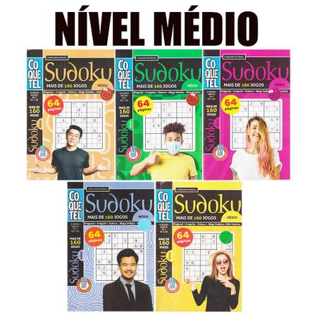 Kit com 02 Sudoku Livro Fácil Médio Difícil Coquetel - Livros de Palavras  Cruzadas - Magazine Luiza
