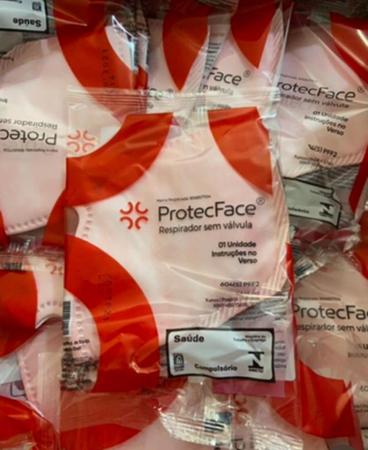 Imagem de Kit 10 Máscaras Hospitalar N95 Proteção Respiratória Pff2 ROSA