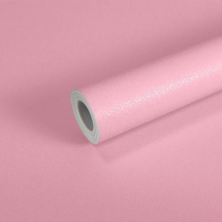 Imagem de Kit 10 Metros de Papel de Parede Lavavel Textura Casca Rosa Claro