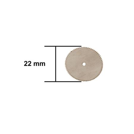 Imagem de Kit 10 Mini Disco 22mm Serra Circular Micro Retifica Dremell