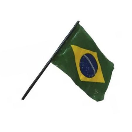 Kit 10 Mini Haste Suporte Verde Bandeira Brasil C/Ventosa - H Plásticos Imagem de Kit 10 Mini Haste Suporte Verde Bandeira Brasil C/Ventosa