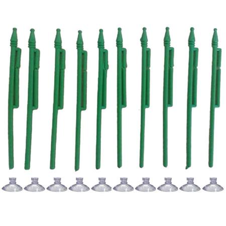 Kit 10 Mini Haste Suporte Verde Bandeira Brasil C/Ventosa - H Plásticos Imagem de Kit 10 Mini Haste Suporte Verde Bandeira Brasil C/Ventosa