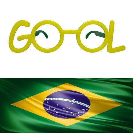 Imagem de Kit 10 Óculos Gool Do Brasil Para A Copa Do Mundo