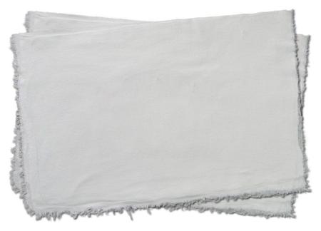 Imagem de Kit 10 Panos de Chão Alvejado Branco Duplo Limpeza Saco 40cm X 60cm