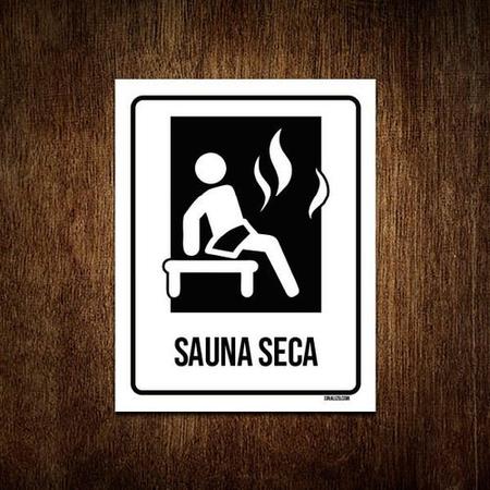 Imagem de Kit 10 Placas Condomínio Ambiente Sauna Seca