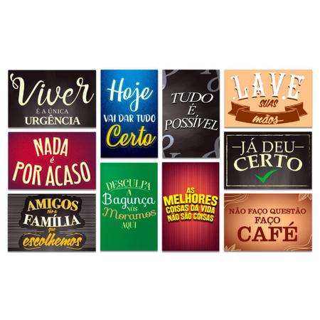 10 Placa Decorativa Pvc 13x20 - Frases - Pug - Lgbt