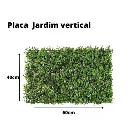 Imagem de Kit 10 Placas Painel Jardim Vertical Buchinho Grama Artificial Sintético Folhagem 40x60 Muro Inglês