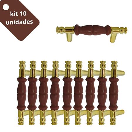 Imagem de Kit 10 Puxador Móvel Armário Gaveta Artesanato Caneca