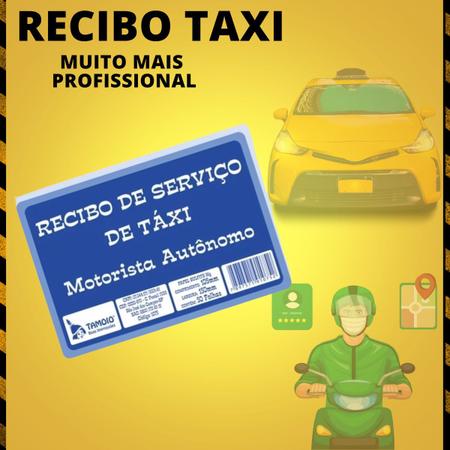 Imagem de Kit 10 Recibo de Taxi Bloco Talão Para Motoristas Aplicativo