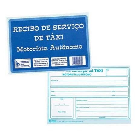 Imagem de Kit 10 Recibo de Taxi Bloco Talão Para Motoristas Aplicativo