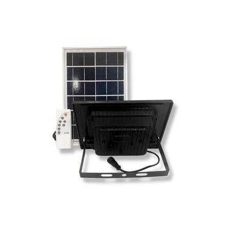 Imagem de Kit 10 Refletores Ultra Led Solar 100W Placa Solar+ Controle